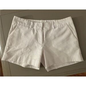 Elegant White Women's Bermuda Shorts
